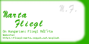 marta fliegl business card